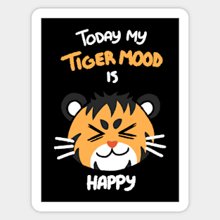 Tiger Mood: Happy Sticker